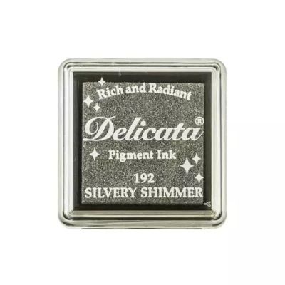 Delicata Pigment Ink Cube - Silvery Shimmer