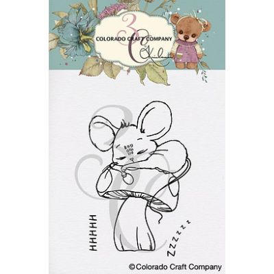 Kris Lauren Sleeping Mouse Mini Stamp