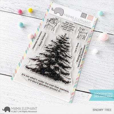 Snowy Tree Stamp