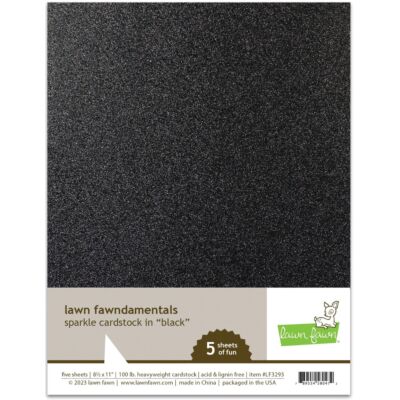 Lawn Fawn Sparkle Cardstock - Silver