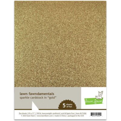 Lawn Fawn Sparkle Cardstock - Gold