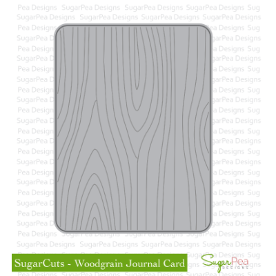 Woodgrain Journal Card SugarCuts Image 1