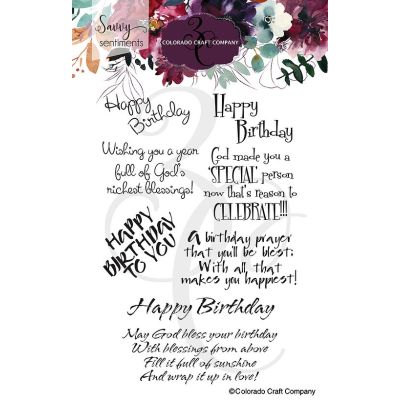Savvy Sentiments:  Birthday Blessings Stamp