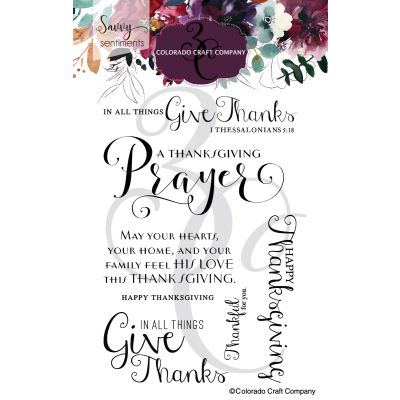Savvy Sentiments:  Thanksgiving Prayer Stamp