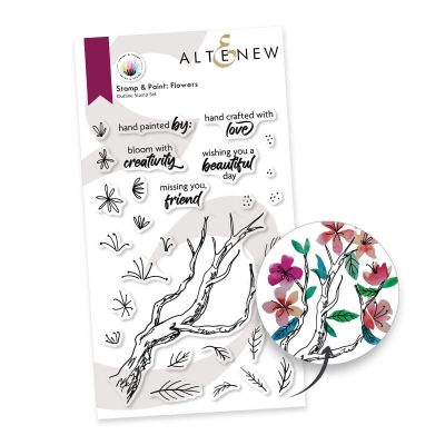 Stamp & Paint Flowers Stamp Set, by AlteNew, UK Stockist, Seven Hills Crafts 5 star rated for customer service, speed of delivery and value