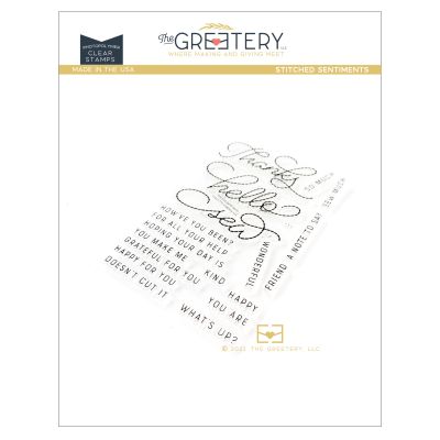Stitched Sentiments Stamp by The Greetery, Handicraft Collection, July 2023, UK Exclusive Stockist, Seven Hills Crafts 5 star rated for customer service, speed of delivery and value