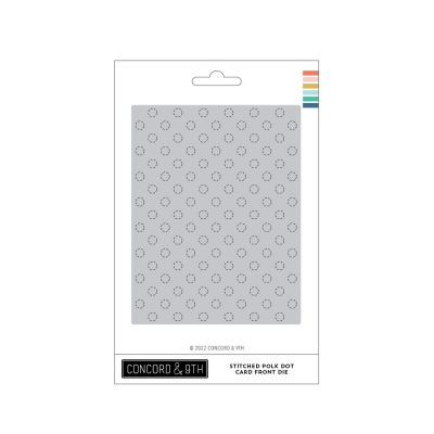 C9: Stitched Polka Dot Card Front Die