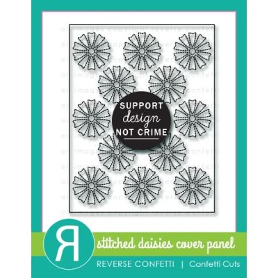 Stitched Daisies Cover Panel Die
