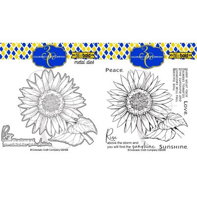 Big & Bold - Ukraine's Sunflower (Fundraising Product) Stamp and Die Combo