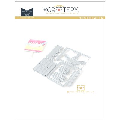 greetery takes the cake mini die set for paper crafting from seven hills crafts, uk stockist
