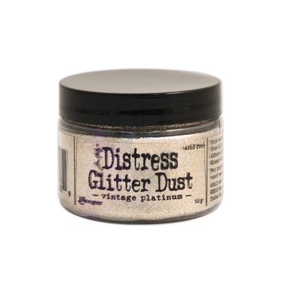 Tim Holtz Distress Glitter Dust - Vintage Plantinum