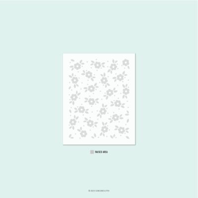 Concord and 9th Tea Blossom Embossing Folder to create embossed floral texture on cards