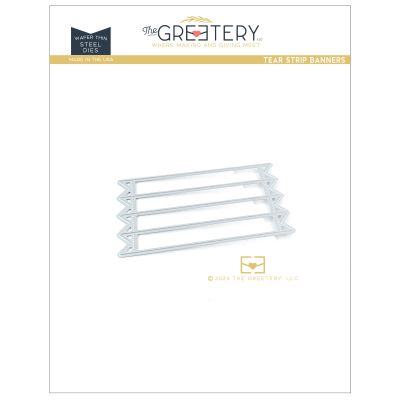 Exclusive UK Supplier of The Greetery - Tear Strip Banner Die for papercrafting