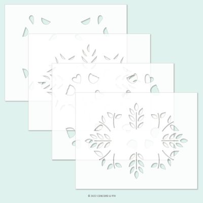 C9 Threads of Kindness Stencil (set of 4)