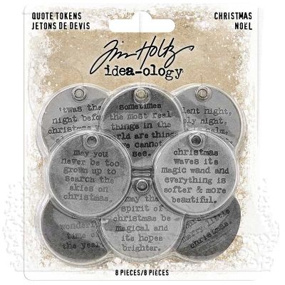 Tim Holtz Idea-ology Christmas Quote Tokens
