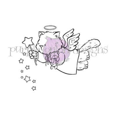 Tofu The Christmas Angel set Chilliezgraphy by Pei for Purple Onion Designs. Unmounted rubber stamps.  Exclusive in the UK to Seven Hills Crafts