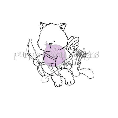 Tofu The Cupid Stamp Set unmounted rubber stamp by Stacey Yacula for Purple Onion Designs.  Exclusive in the UK to Seven Hills Crafts