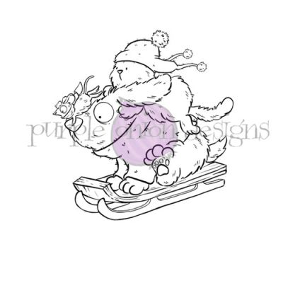 Tofu, Flappy & Mpusy Fun in the Snow set Chilliezgraphy by Pei for Purple Onion Designs. Unmounted rubber stamps.  Exclusive in the UK to Seven Hills Crafts
