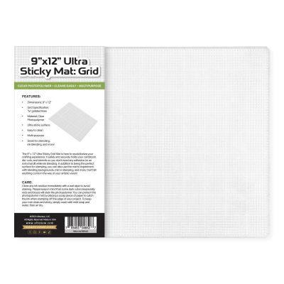 9"x12" Ultra Sticky Mat: Grid, by AlteNew, Seven Hills Crafts 5 star rated for customer service, speed of delivery and value