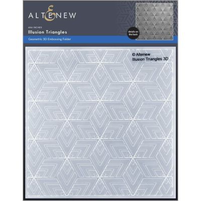 Illusion Triangles 3D Embossing Folder