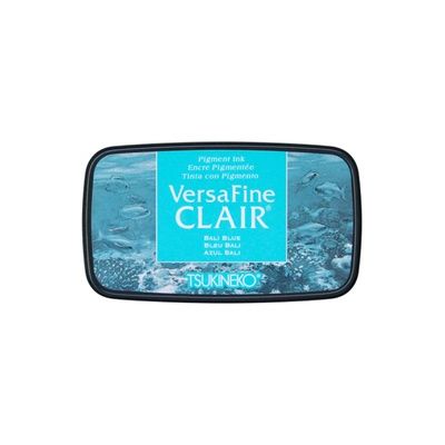 Versafine Clair Ink Pad in Bali Blue, by Tuskineko, UK Stockist, Seven Hills Crafts 5 star rated for customer service, speed of delivery and value