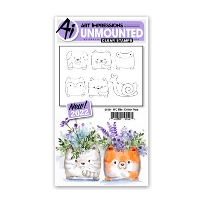 WC Mini Critter Pots Stamp Set