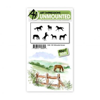 WC Silhouette Horses Stamp Set