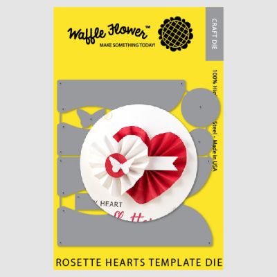 Rosette Hearts Template Image 1