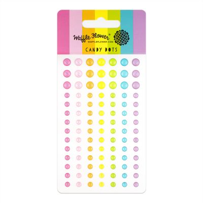 Candy Dots JJ's Rainbow by Waffle Flower Crafts for cardmaking and paper crafts.  UK Stockist, Seven Hills Crafts