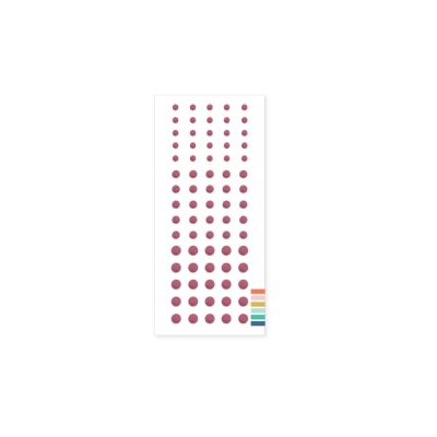 UK Stockist, Concord and 9th Enamel Dots in Wildberry - embelishments for cardmaking