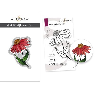 Altenew playful wildflower mini stamp and die set for cardmaking and paper crafts.  UK Stockist, Seven Hills Crafts