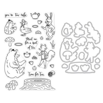 Woodland Tea Party Stamp and Die