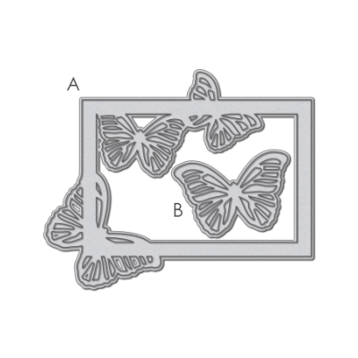 Small Butterfly Frame Die Image 1