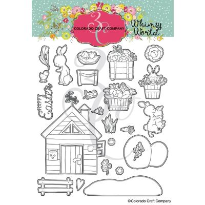 Whimsy World Bunny Life Die Set, by Colorado Craft Company. Seven Hills Crafts - UK paper craft store specialising in quality USA craft brands. 5 star rated for customer service, speed of delivery and value