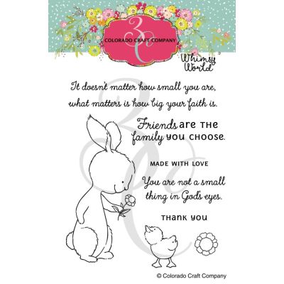 Whimsy World Bunny & Duckling Stamp Set, by Colorado Craft Company. Seven Hills Crafts - UK paper craft store specialising in quality USA craft brands. 5 star rated for customer service, speed of delivery and value