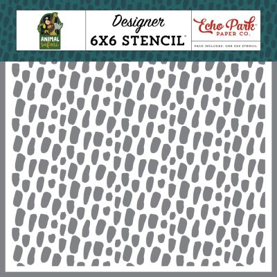 Animal safari Cheetah Spots Stripes Stencil