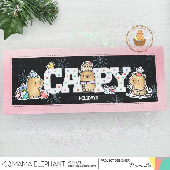 ME A Capybara Christmas Stamp