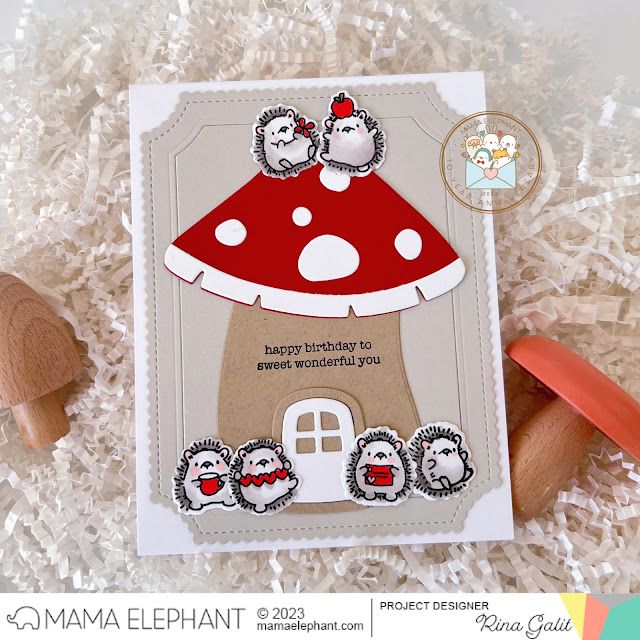 UK Stockist Mama Elephant Emerald Package Die - card example