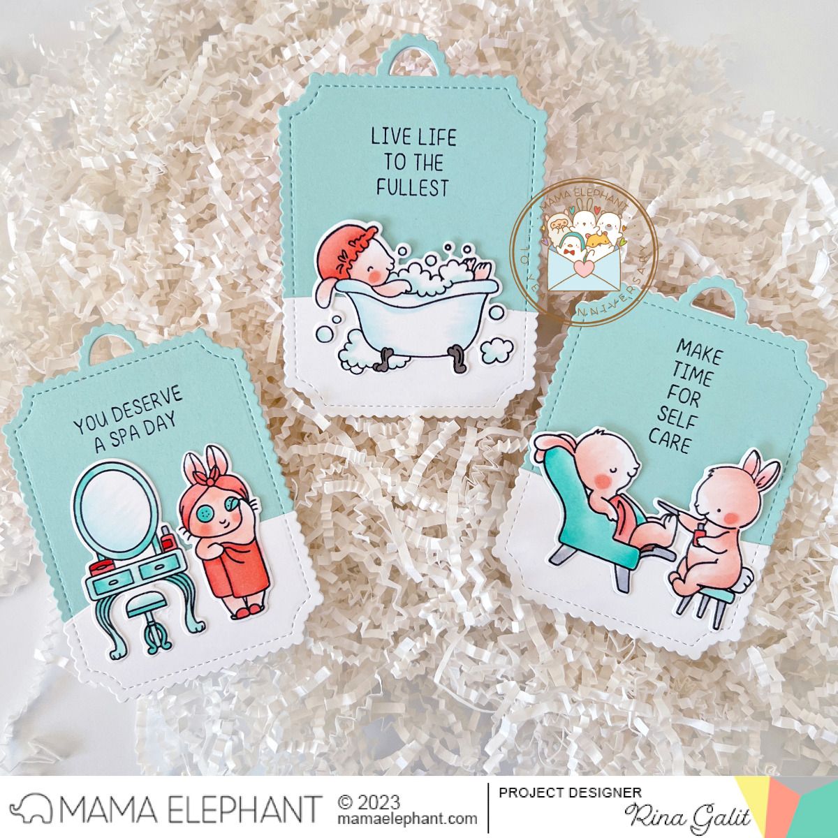 UK Stockist Mama Elephant Emerald Package Die - gift tags