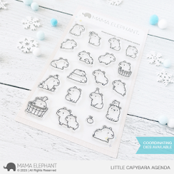 Little Capybara Agenda Stamp by Mama Elephant at Seven Hills Crafts, UK Stockist, 5 star rated for customer service, speed of delivery and value