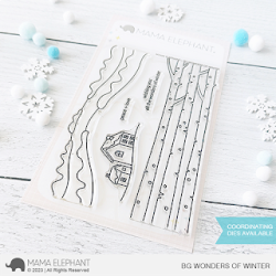 Wonders of Winter Stamp by Mama Elephant at Seven Hills Crafts, UK Stockist, 5 star rated for customer service, speed of delivery and value