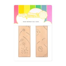 Waffle Flower Crafts Round Bookmark Hot Foil Plate for paper crafts to create floral bookmarks when paired with co-ordinating dies, stamps and stencils