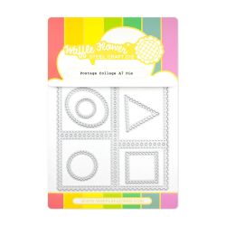 postage collage A7 die by Waffle Flower Crafts for cardmaking and paper crafting available from Seven Hills Crafts, UK Stockist, 5 star rated for customer service, speed of delivery and value