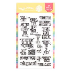 simple book sentiments stamp by Waffle Flower Crafts, UK Stockist, Seven Hills Crafts 5 star rated for customer service, speed of delivery and value