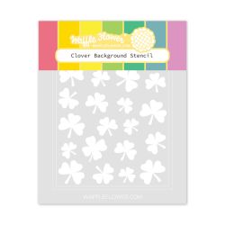 Clover Stencil by Waffle Flower Crafts for cardmaking and paper crafts.  UK Stockist, Seven Hills Crafts
