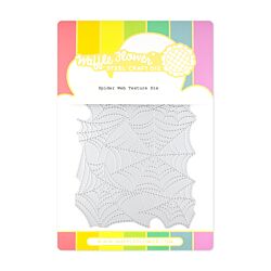 Waffle Flower Crafts Spider Web Texture Die for creating textured spider webs on halloween cards without a border so can be used on any size project