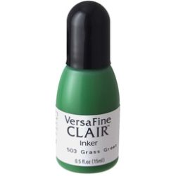 Versafine Clair Ink Refill in Grass Green, by Tuskineko, UK Stockist, Seven Hills Crafts 5 star rated for customer service, speed of delivery and value