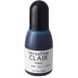 Versafine Clair Ink Refill in Bali Blue, by Tuskineko, UK Stockist, Seven Hills Crafts 5 star rated for customer service, speed of delivery and value