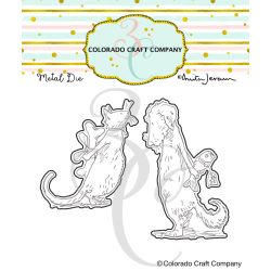 Anita Jeram Gift Exchange Die by Colorado Craft Company for cardmaking and paper crafts.  UK Stockist, Seven Hills Crafts