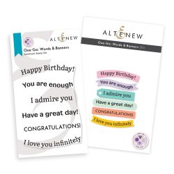 ALT One-Go: Words and Banners Stamp and Die Set